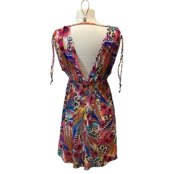 Kenneth Cole Reaction Multicolor swim coverup M - Picture 5 of 11